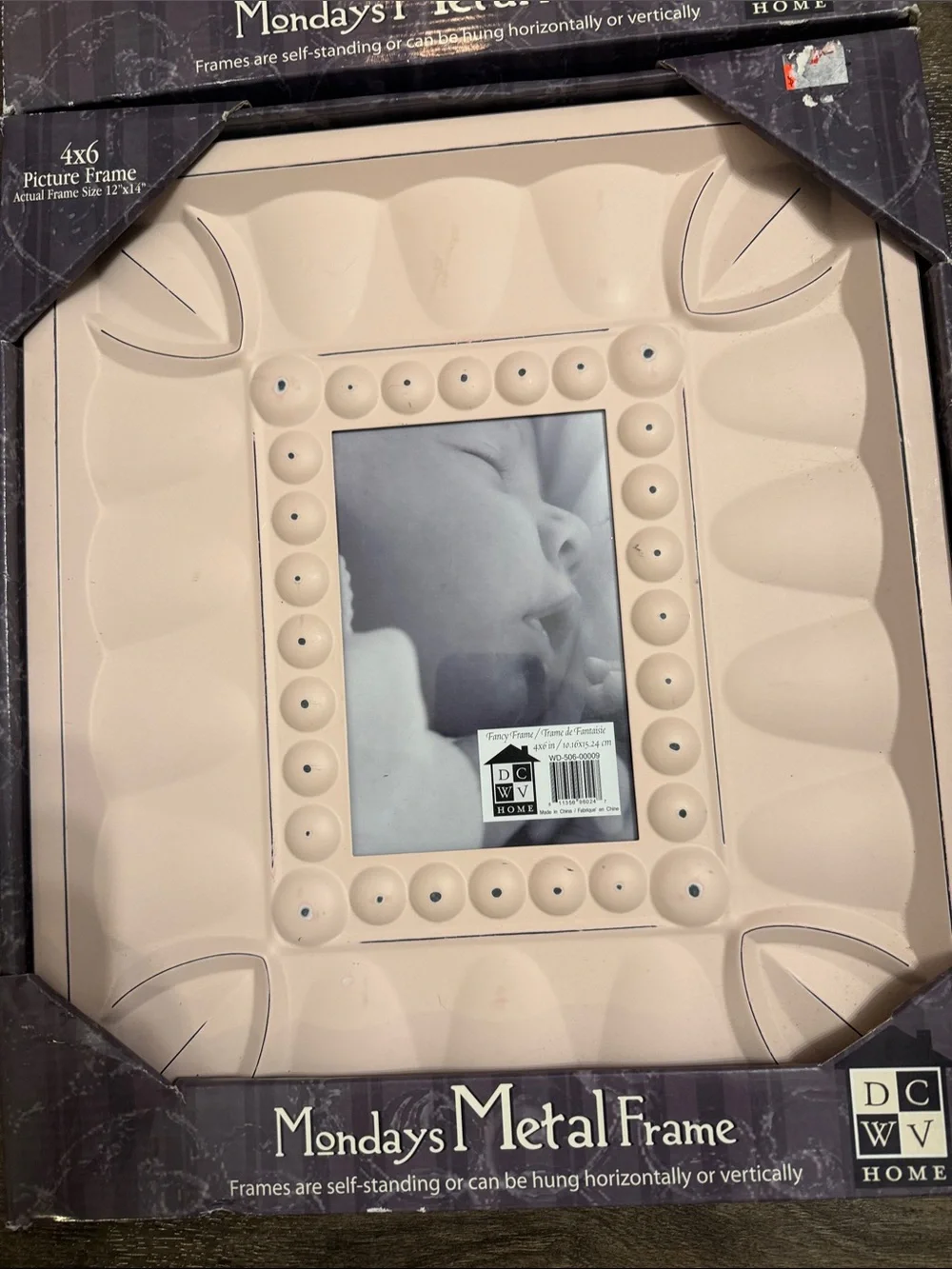 Blush Pink Metal Picture Frame - 4x6 (Set of 2)